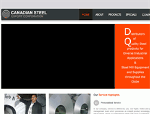 Tablet Screenshot of canadiansteelexport.com